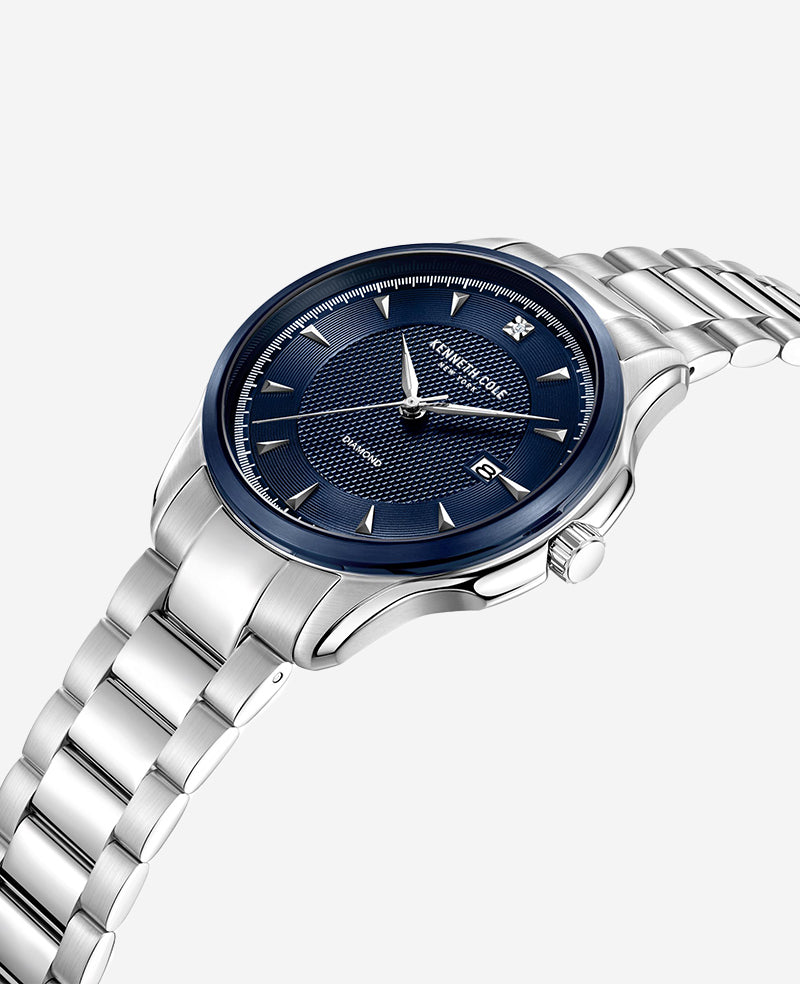 Kenneth Cole - Genuine Diamond Strap Watch MENS WATCHES for Men