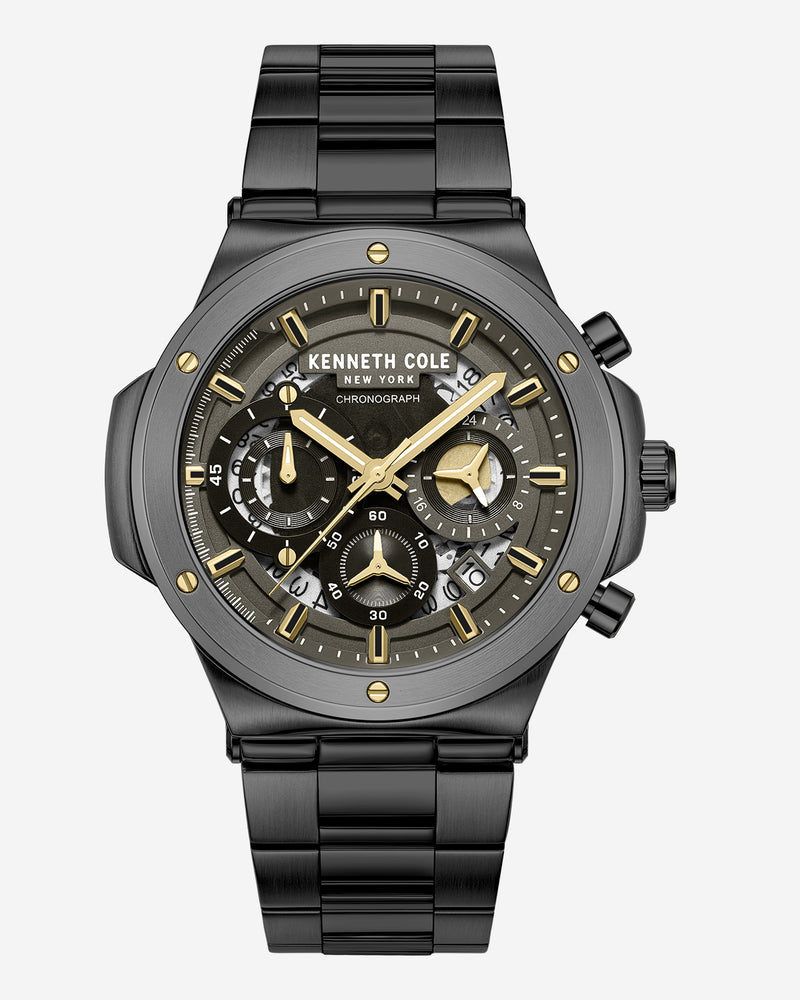 Shop Men's Black Sport Bracelet Watch Shop Men's Black Sport Bracelet Watch