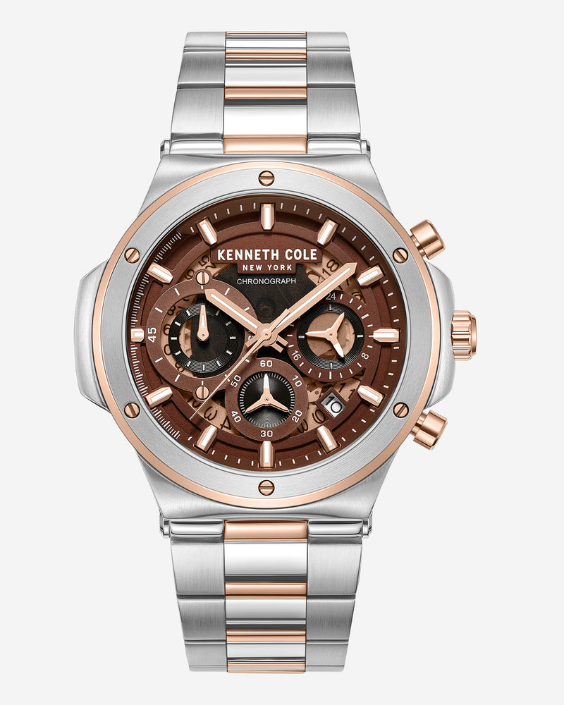 Shop Men's Two-Tone Sport Bracelet Watch | Kenneth Cole Shop Men's Two-Tone Sport Bracelet Watch | Kenneth Cole