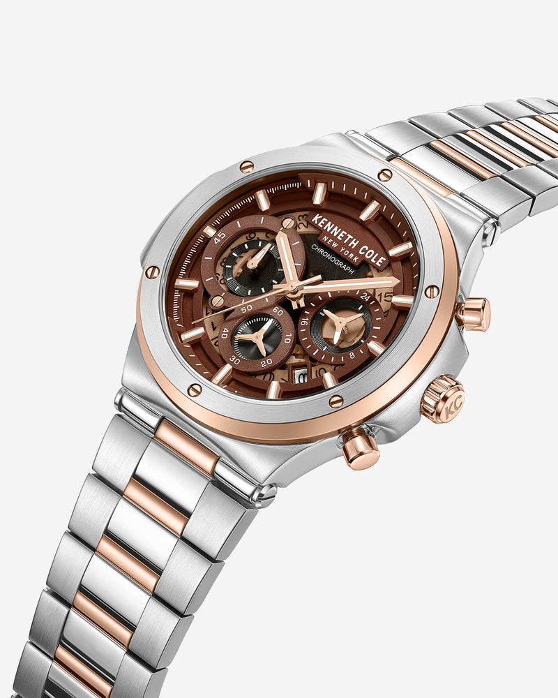 Shop Men's Two-Tone Sport Bracelet Watch | Kenneth Cole Shop Men's Two-Tone Sport Bracelet Watch | Kenneth Cole