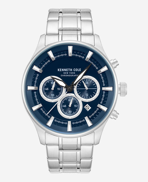 Kenneth Cole Skeleton Automatic Stainless Bracelet Watch