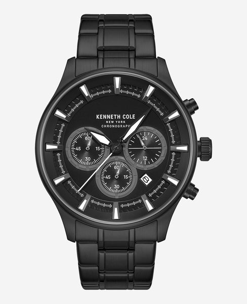 Kenneth Cole Skeleton Automatic Stainless Bracelet Watch