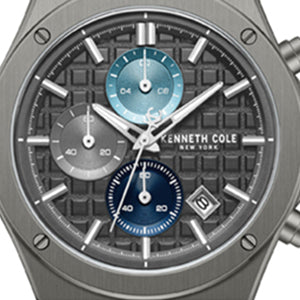 Kenneth Cole - Dress Sport Chronograph Multi Tone Dial Stainless Steel Bracelet Watch MENS WATCHES for Men