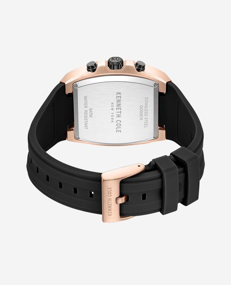 Shop Chronograph Sport Watch – Rose Gold Silicone KC