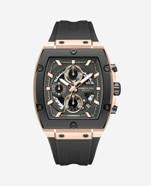 Kenneth Cole Chronograph Sport Silicone Watch