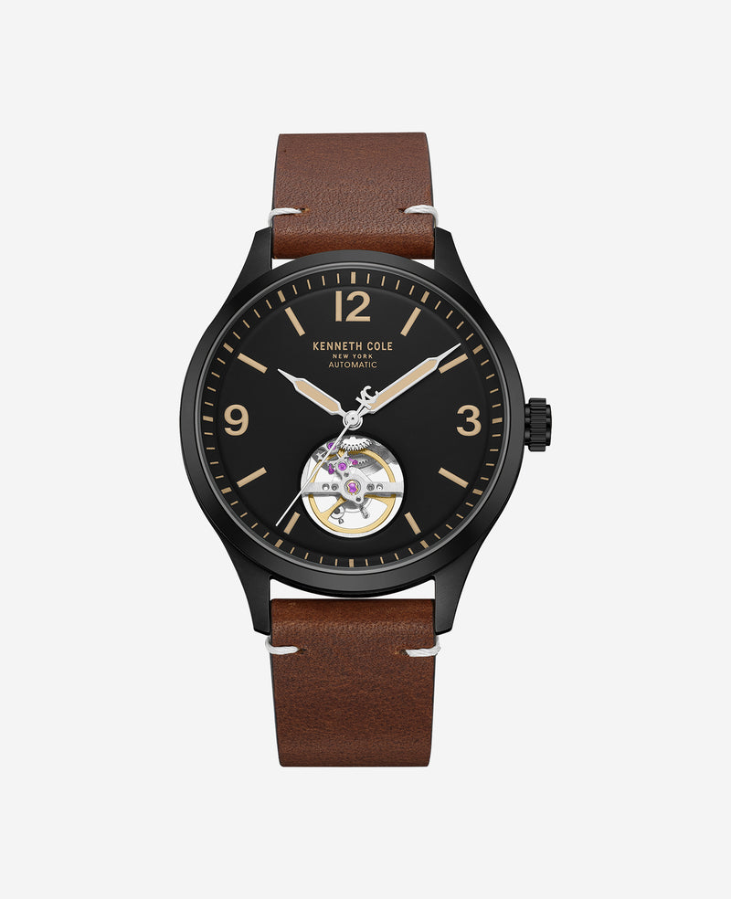 Kenneth Cole - Open Heart Automatic Bracelet Watch MENS WATCHES for Men