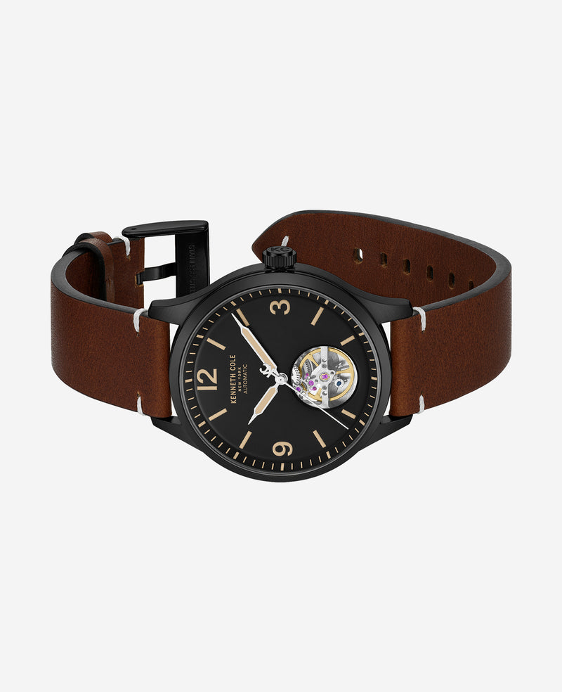 Kenneth Cole - Open Heart Automatic Bracelet Watch MENS WATCHES for Men
