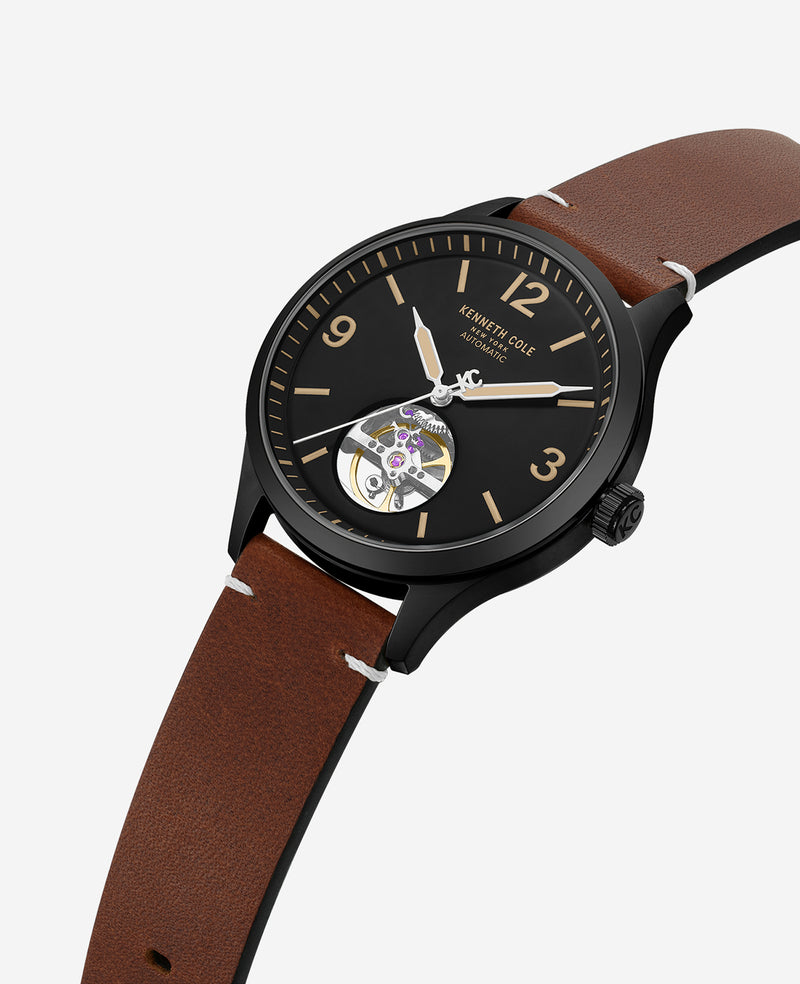 Kenneth Cole - Open Heart Automatic Bracelet Watch MENS WATCHES for Men