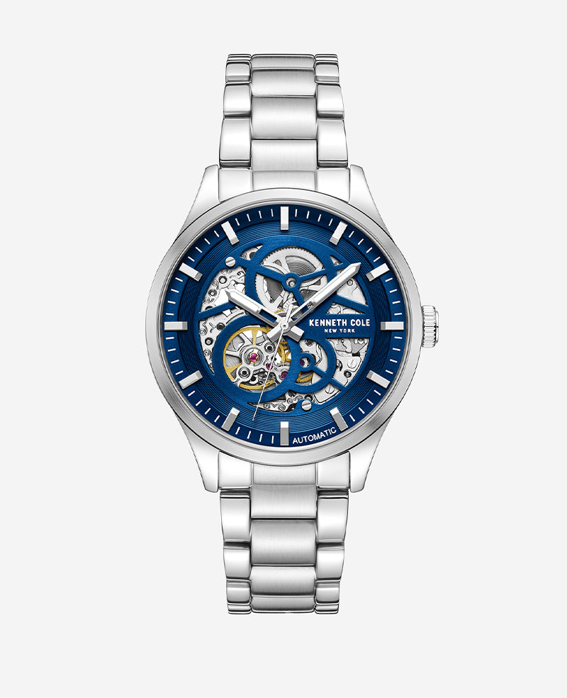 Stainless Steel Kenneth Cole Watch Skeleton Kenneth Cole Men