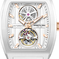 Skeleton Automatic Two-Tone Stainless Steel Bracelet Watch