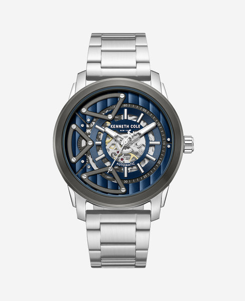 Kenneth Cole Skeleton Automatic Bracelet Watch