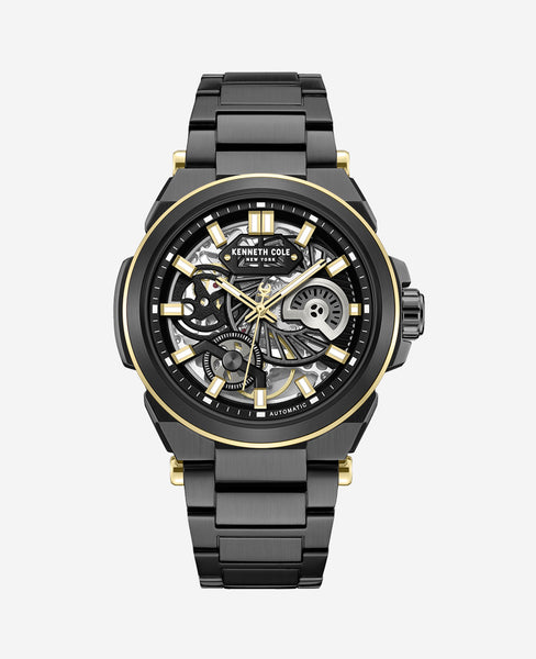Kenneth Cole Skeleton Automatic Bracelet Watch