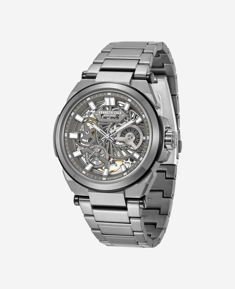 Kenneth Cole - Skeleton Automatic Bracelet Watch MENS WATCHES for Men