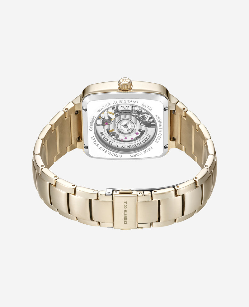 Kenneth Cole - Skeleton Automatic Bracelet Watch MENS WATCHES for Men