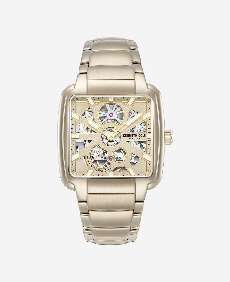 Kenneth Cole - Skeleton Automatic Bracelet Watch MENS WATCHES for Men