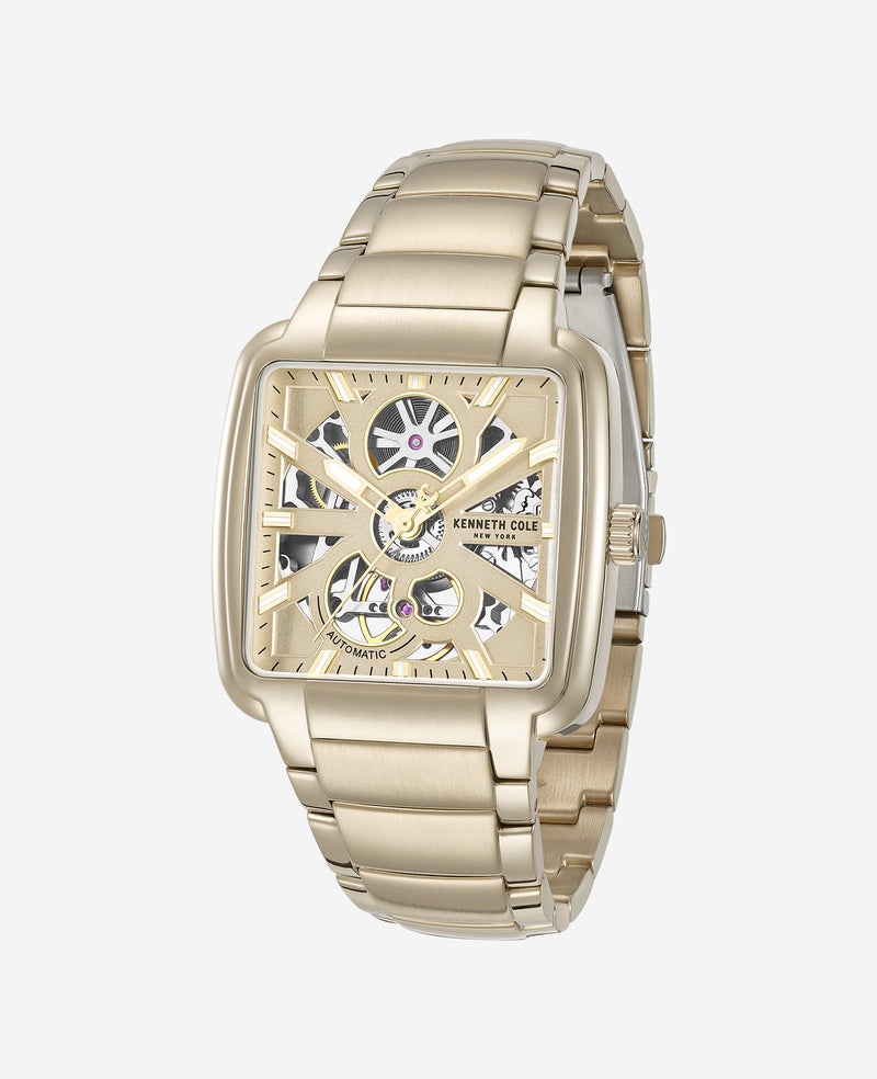 Kenneth Cole - Skeleton Automatic Bracelet Watch MENS WATCHES for Men