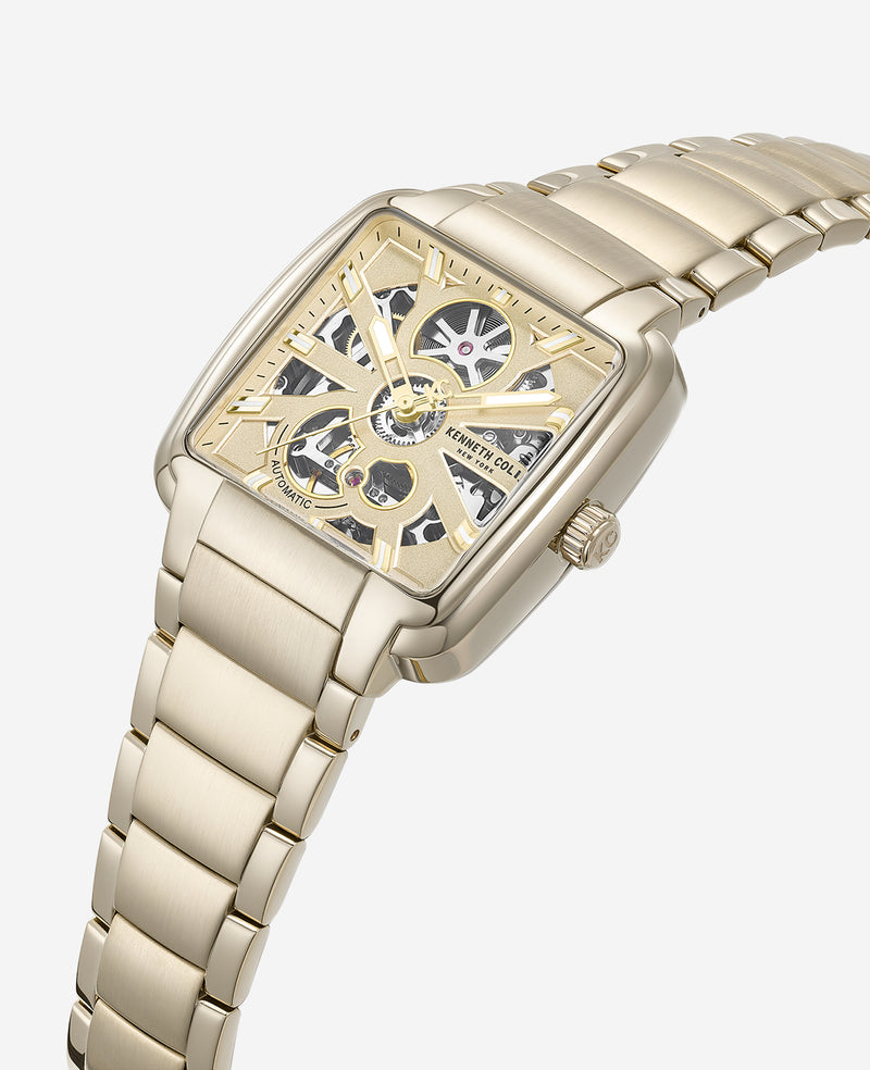 Kenneth Cole - Skeleton Automatic Bracelet Watch MENS WATCHES for Men