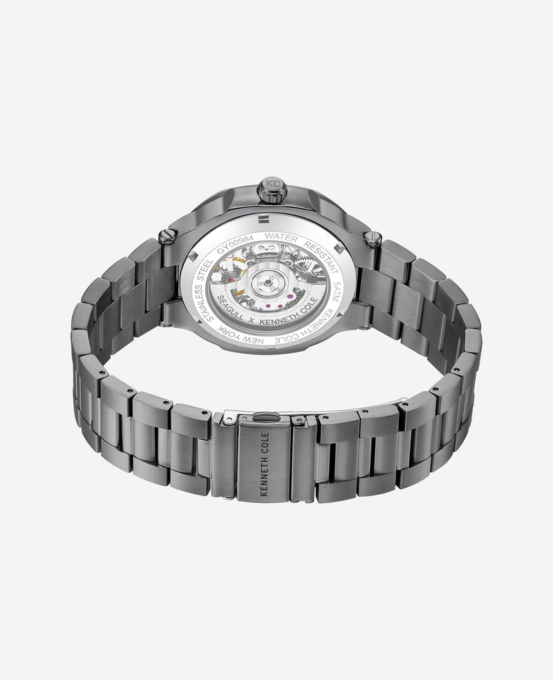 Kenneth Cole - Skeleton Automatic Bracelet Watch MENS WATCHES for Men