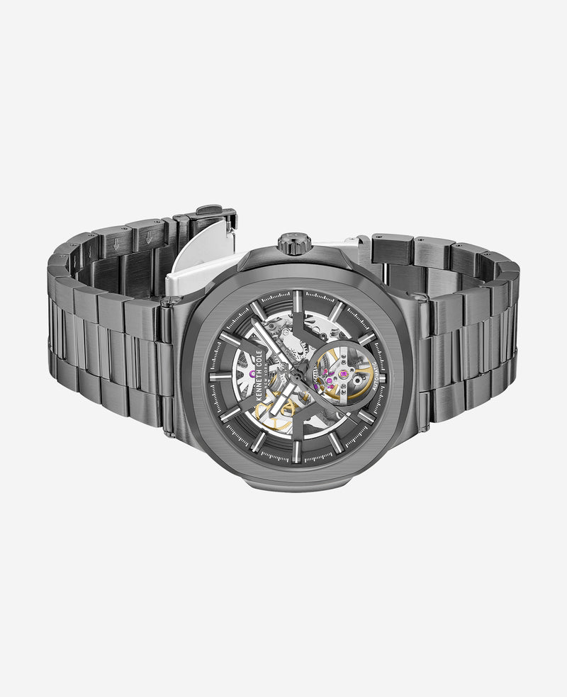 Kenneth Cole - Skeleton Automatic Bracelet Watch MENS WATCHES for Men