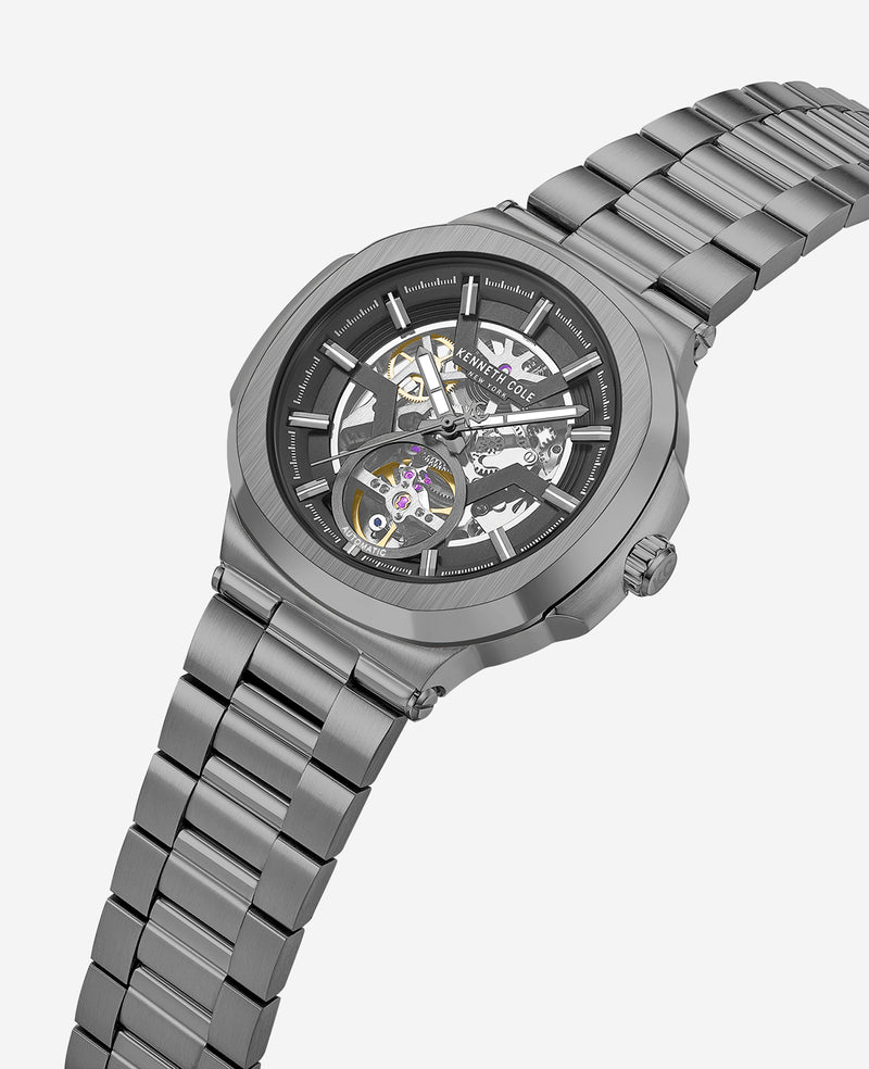 Kenneth Cole - Skeleton Automatic Bracelet Watch MENS WATCHES for Men