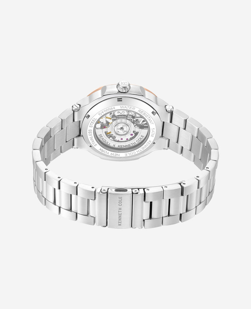 Kenneth Cole - Skeleton Automatic Bracelet Watch MENS WATCHES for Men