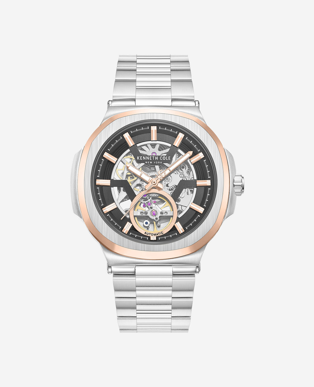 Kenneth Cole - Skeleton Automatic Bracelet Watch MENS WATCHES for Men 