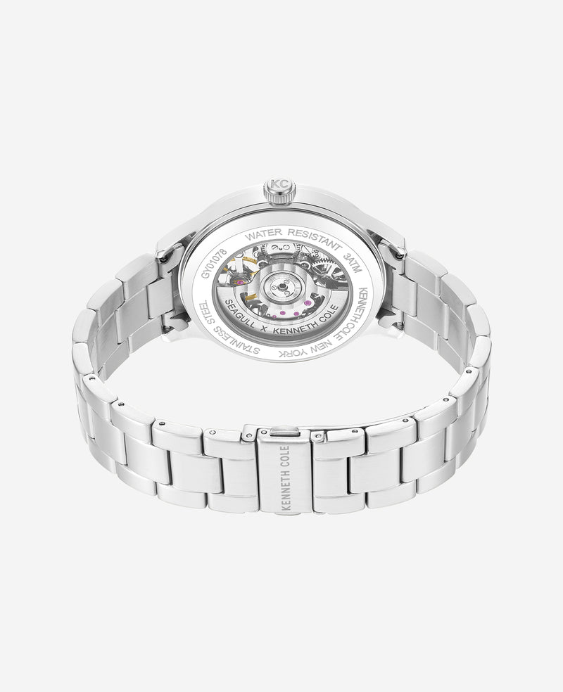 Kenneth Cole - Open Heart Automatic Bracelet Watch MENS WATCHES for Men