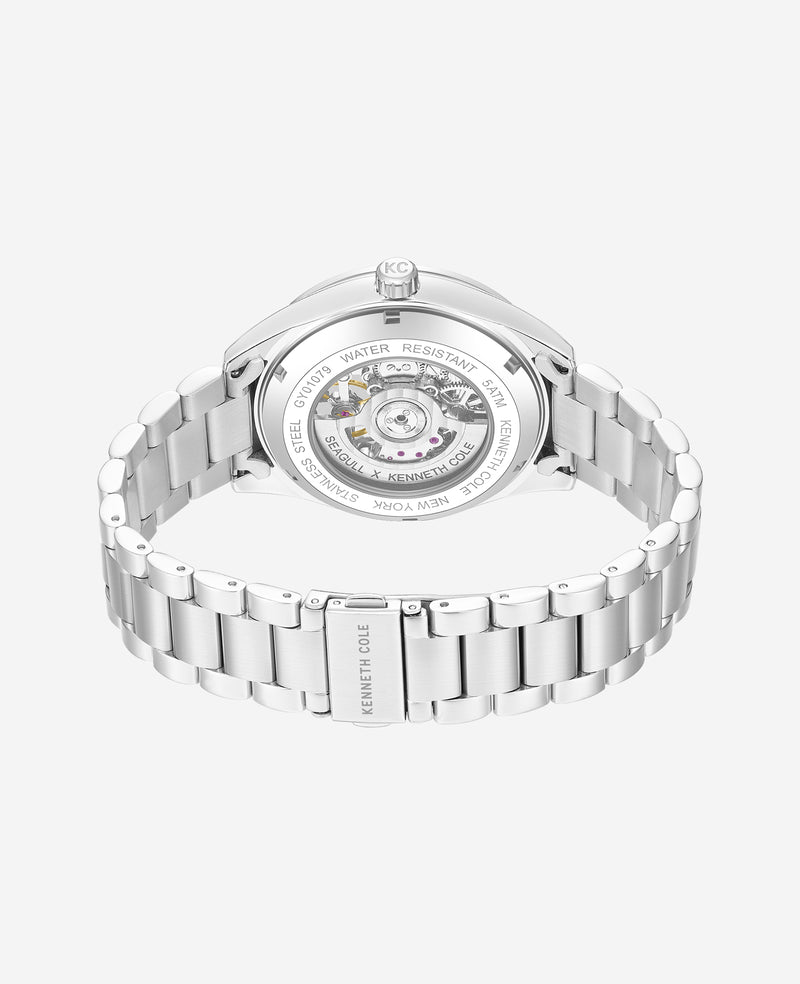 Kenneth Cole - Skeleton Automatic Bracelet Watch MENS WATCHES for Men