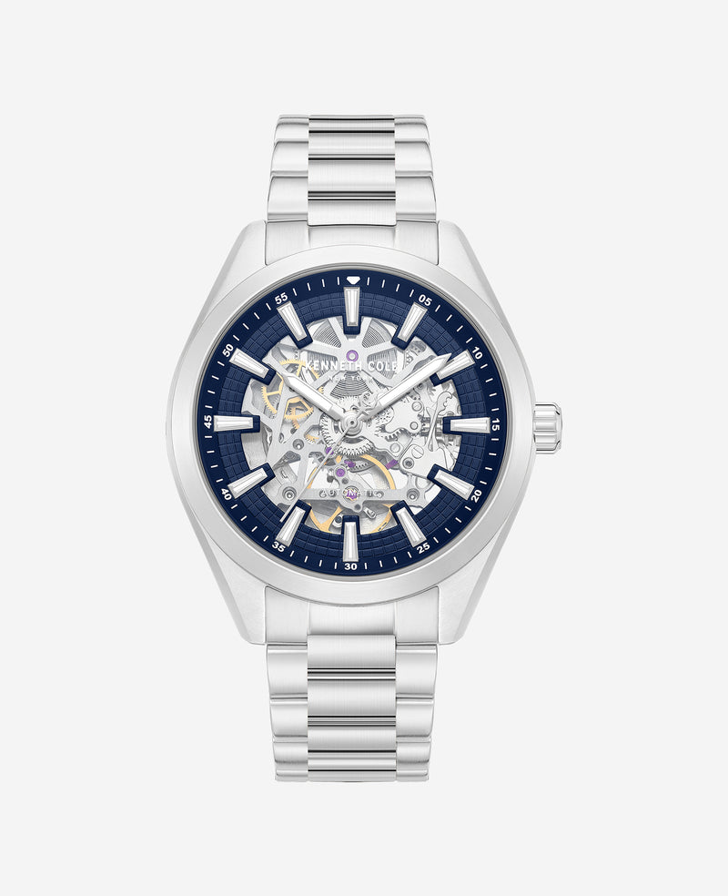 Kenneth Cole - Skeleton Automatic Bracelet Watch MENS WATCHES for Men