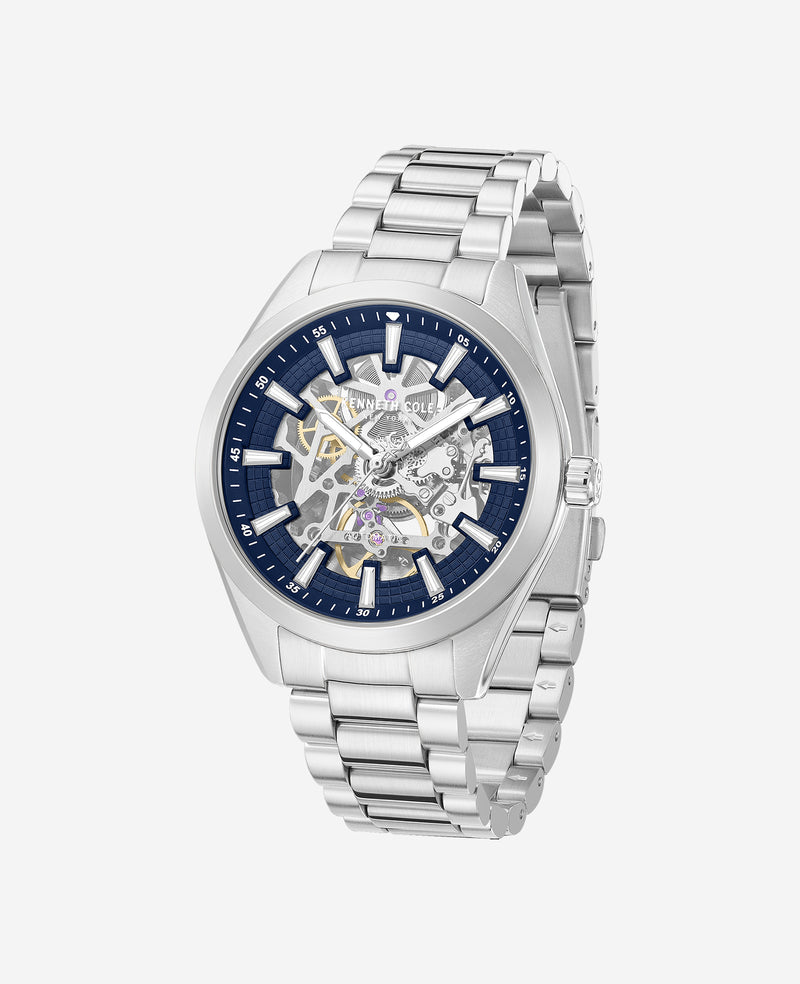 Kenneth Cole - Skeleton Automatic Bracelet Watch MENS WATCHES for Men