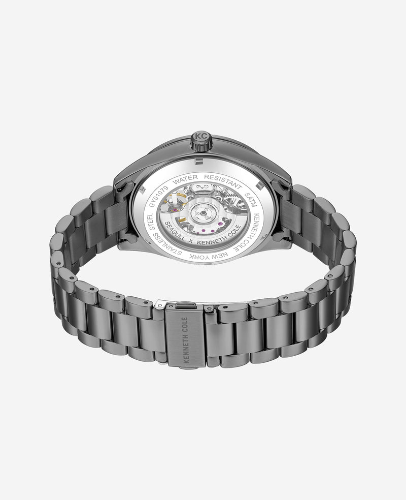 Kenneth Cole - Skeleton Automatic Bracelet Watch MENS WATCHES for Men