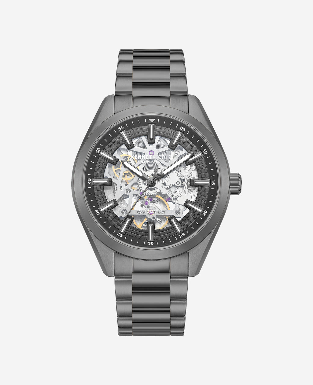Kenneth Cole - Skeleton Automatic Bracelet Watch MENS WATCHES for Men 