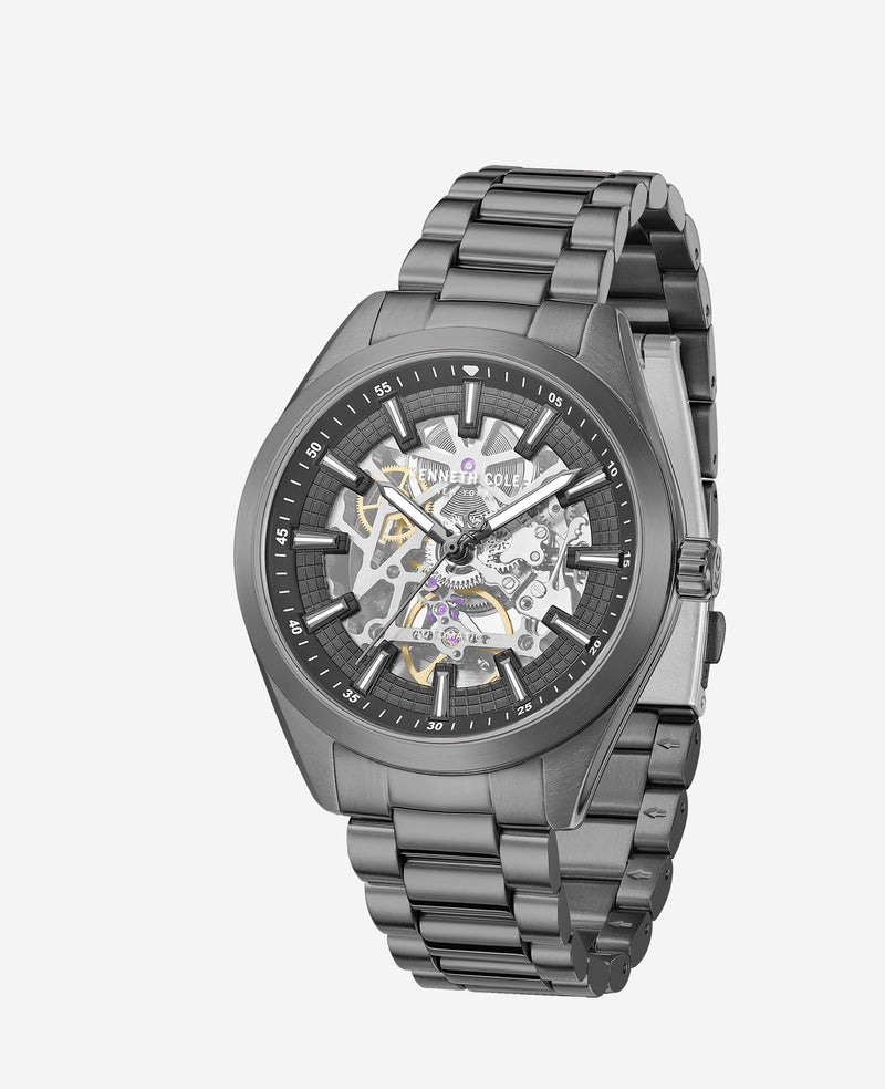 Kenneth Cole - Skeleton Automatic Bracelet Watch MENS WATCHES for Men