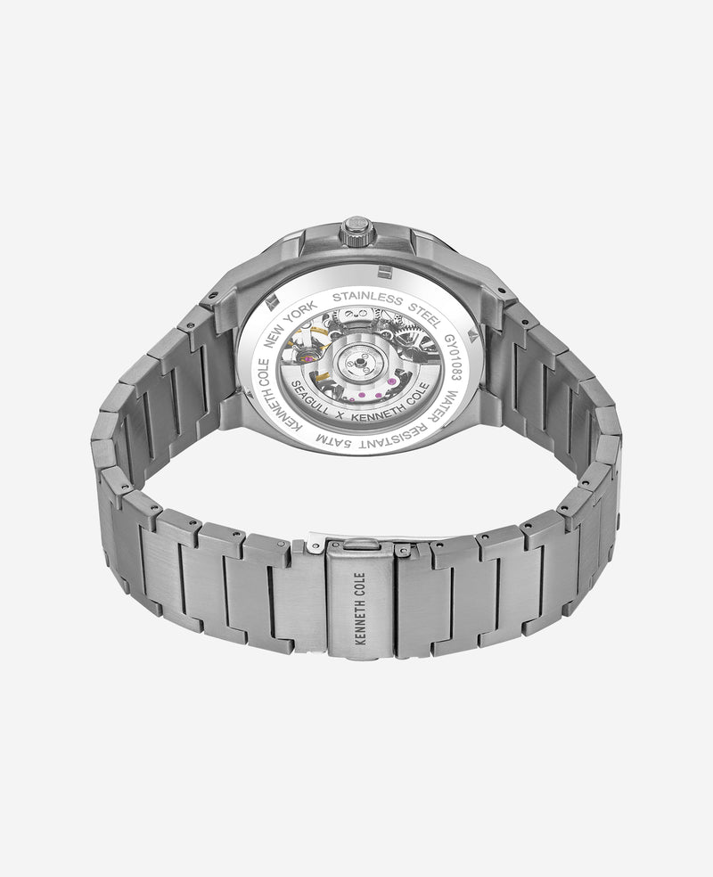 Kenneth Cole - Skeleton Automatic Bracelet Watch MENS WATCHES for Men