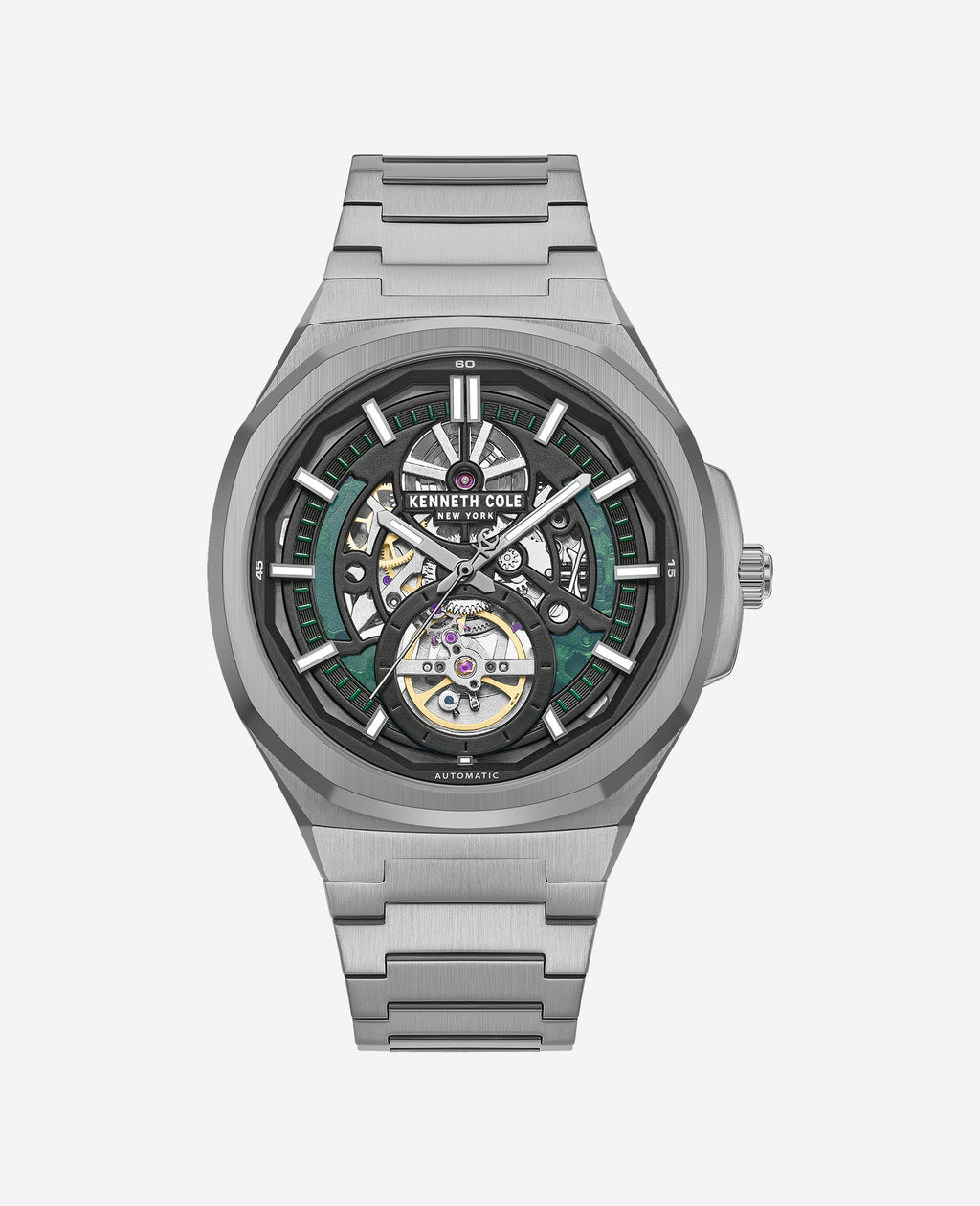 Kenneth Cole - Skeleton Automatic Bracelet Watch MENS WATCHES for Men 