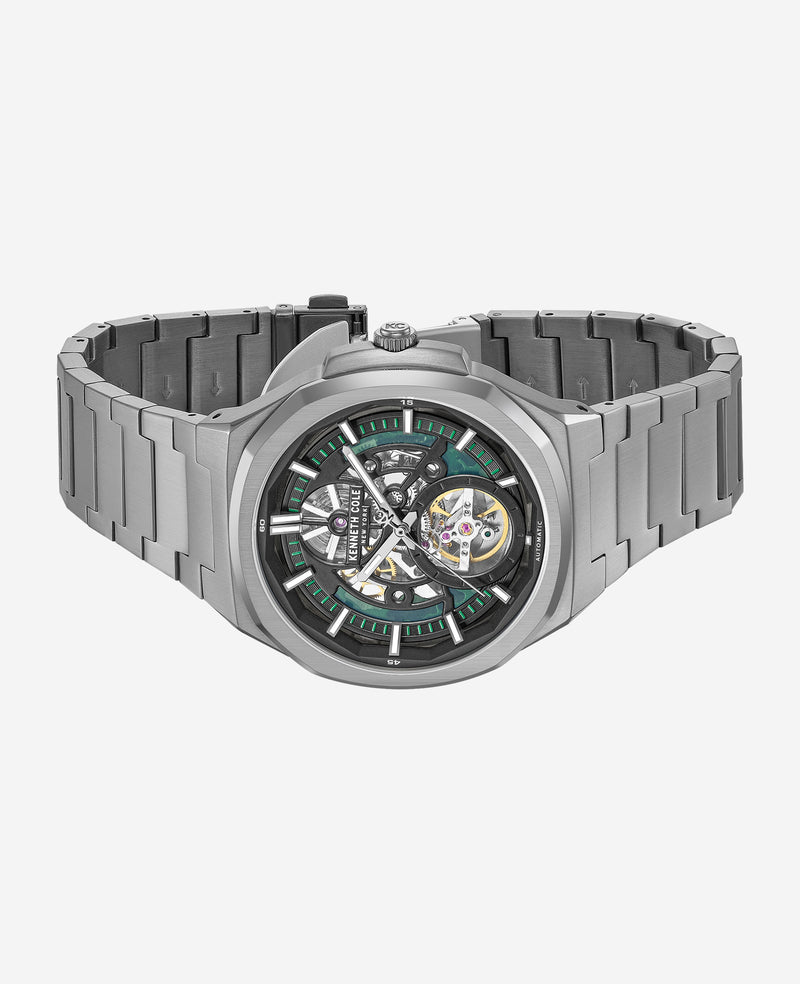 Kenneth Cole - Skeleton Automatic Bracelet Watch MENS WATCHES for Men