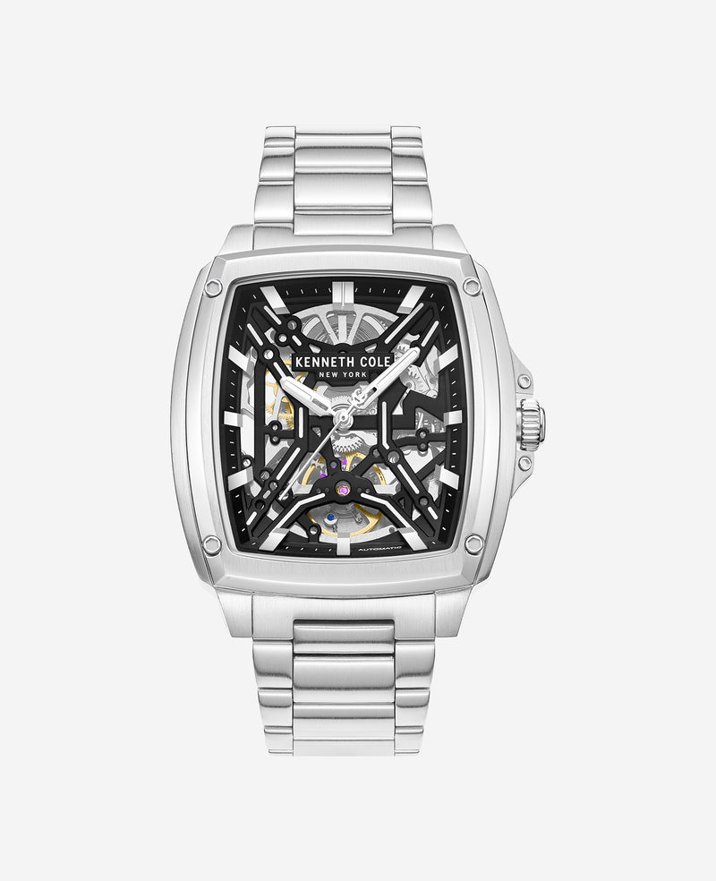 Kenneth Cole - Skeleton Automatic Bracelet Watch MENS WATCHES for Men