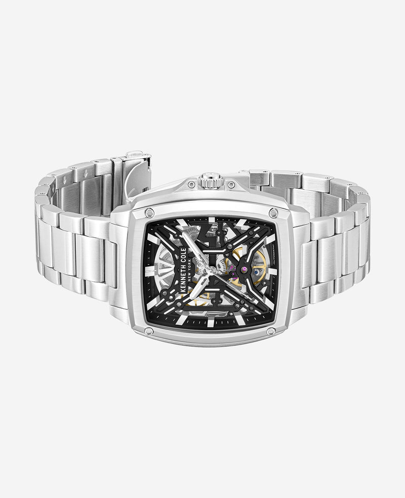 Kenneth Cole - Skeleton Automatic Bracelet Watch MENS WATCHES for Men