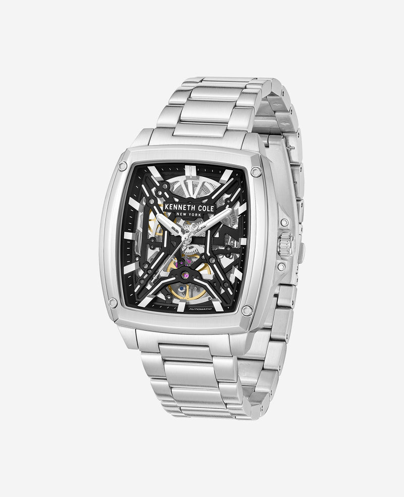 Kenneth Cole - Skeleton Automatic Bracelet Watch MENS WATCHES for Men