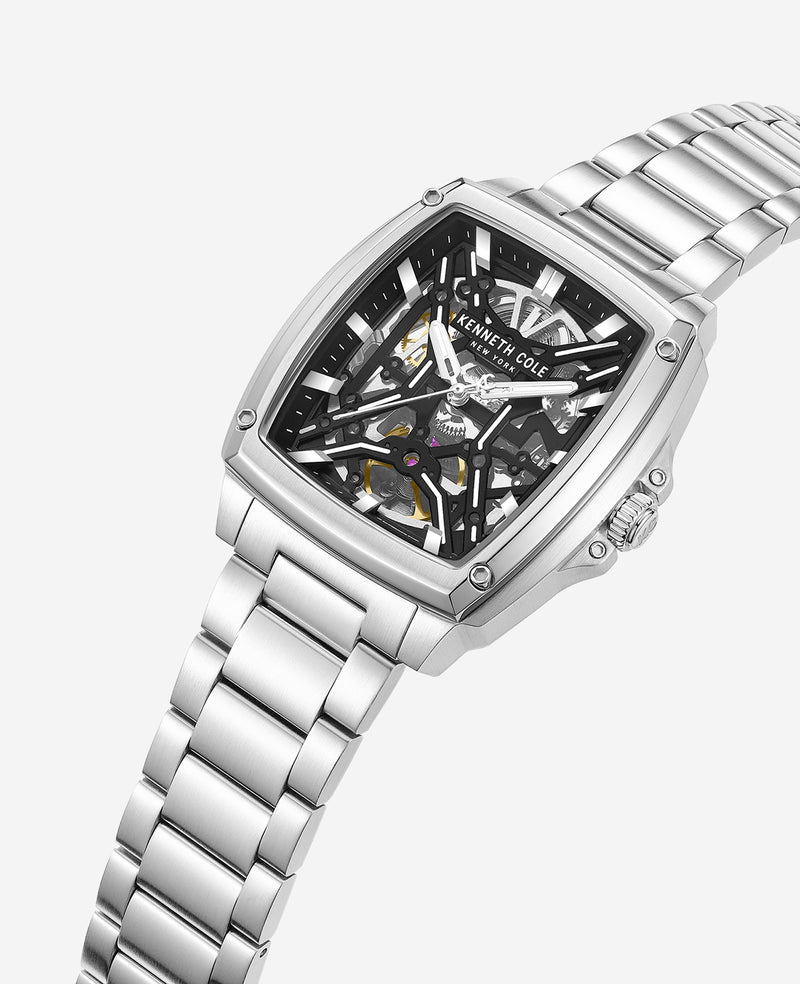 Kenneth Cole - Skeleton Automatic Bracelet Watch MENS WATCHES for Men