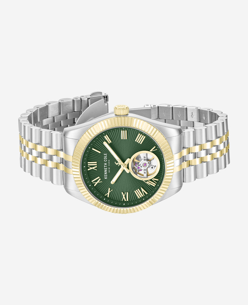 Kenneth Cole - Open Heart Automatic Bracelet Watch MENS WATCHES for Men