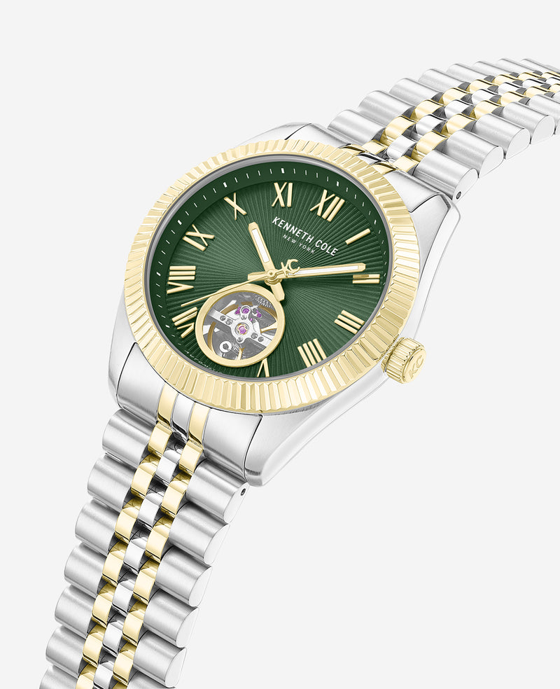 Kenneth Cole - Open Heart Automatic Bracelet Watch MENS WATCHES for Men