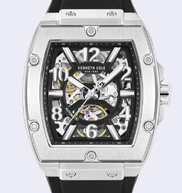 Skeleton Automatic Silicone Strap Watch