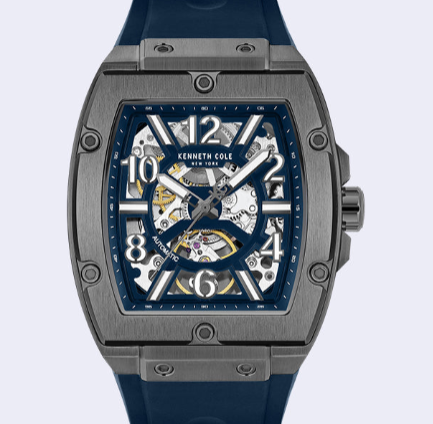 Skeleton Automatic Silicone Strap Watch
