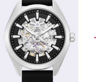 Skeleton Automatic Silicone Strap Watch