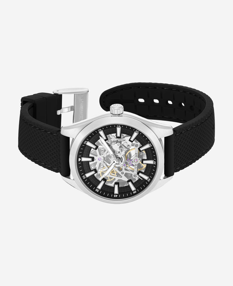 Kenneth Cole - Skeleton Automatic Silicone Strap Watch MENS WATCHES for Men