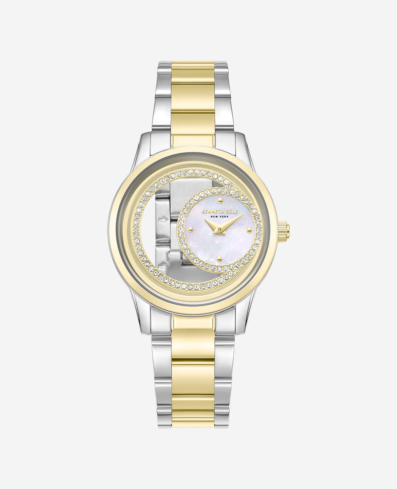 Kenneth Cole - Classic Open Dial MOP Sub Dial Bracelet Watch WOMENS WATCHES for Women