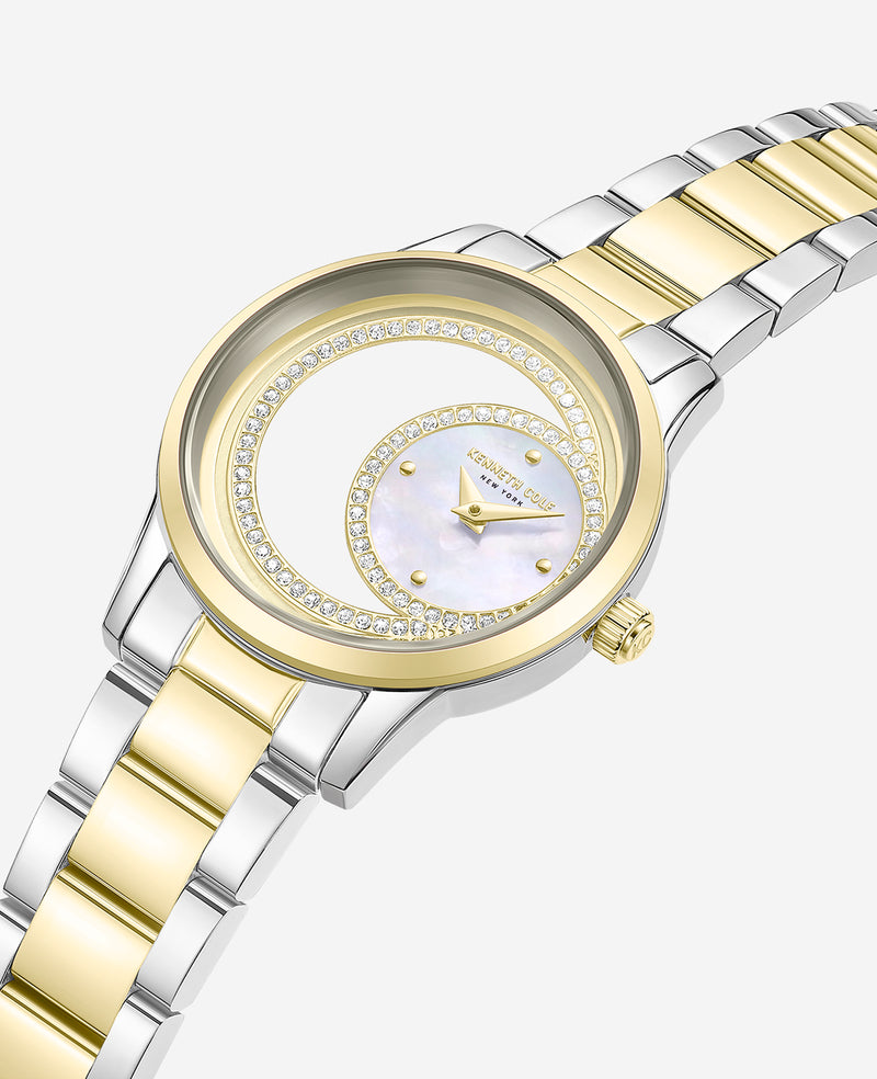 Kenneth Cole - Classic Open Dial MOP Sub Dial Bracelet Watch WOMENS WATCHES for Women
