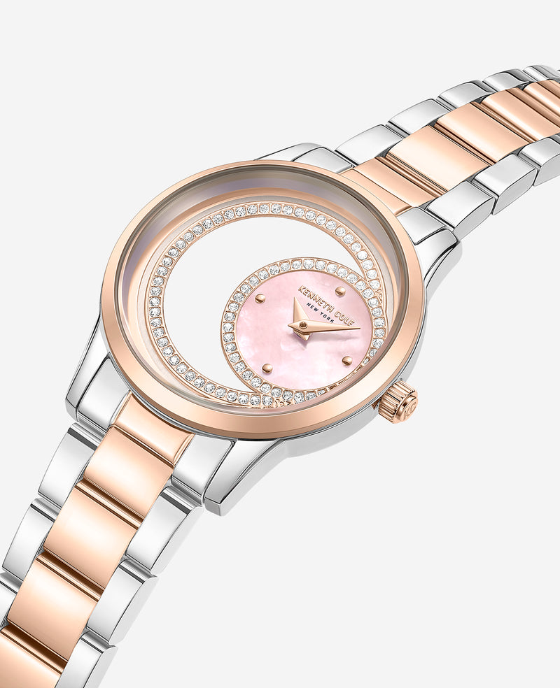 Kenneth Cole - Classic Open Dial MOP Sub Dial Bracelet Watch WOMENS WATCHES for Women