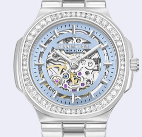 Kenneth Cole - Skeleton Automatic Crystal Lined Outer Dial Bracelet Watch WOMENS WATCHES for Women